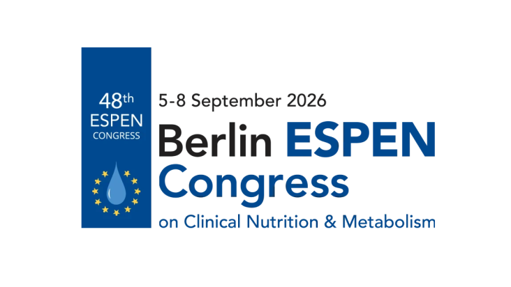 47th ESPEN Congress flyer text "5-8 September 2026, Berlin ESPEN Congress on Clinical Nutrition & Metabolism"